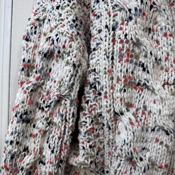 Moon & Madison Women’s Speckled Open Front Chunky Knit Cardigan Size M - Picture 3 of 8